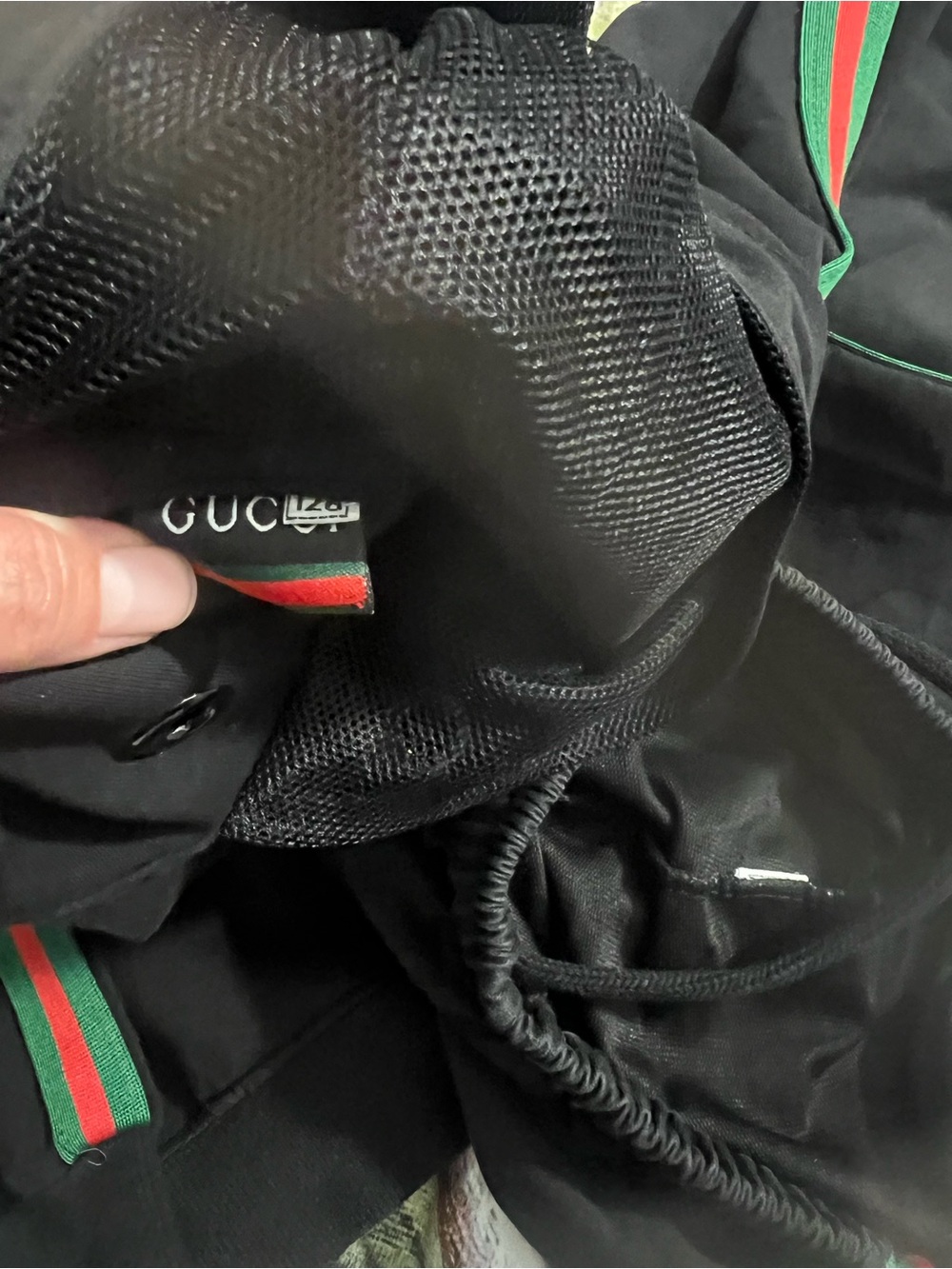 Gucci Black Sweatpants with Green-Red Web Stripe - Picture 4 of 7